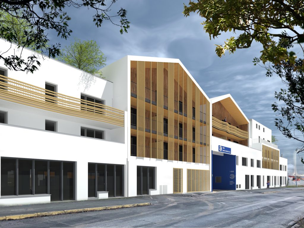 Projet de construction d'un ensemble à destination d'immobilier et d'activités tertiaires.