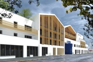 Projet de construction d'un ensemble à destination d'immobilier et d'activités tertiaires.