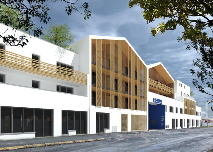 Projet de construction d'un ensemble à destination d'immobilier et d'activités tertiaires.